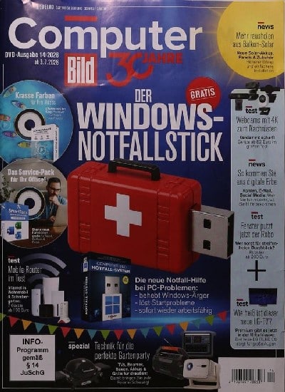 Computer Bild mit DVD